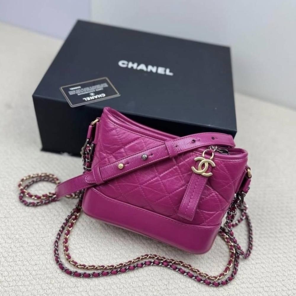 Chanel Small Gabrielle Hobo Fuchsia